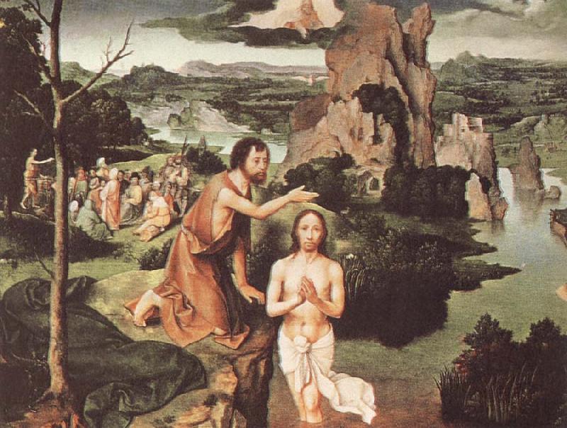PATENIER, Joachim The Baptism of Christ Germany oil painting art